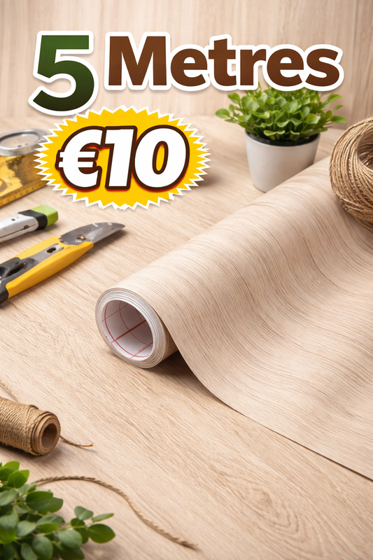 Realistic Oak Effect - Oil & Waterproof countertops Roll - Budget Interiors