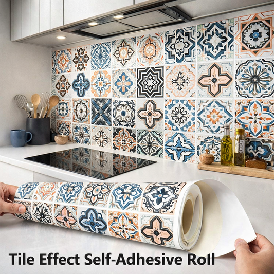 Mosaic Tile Effect Self-Adhesive Roll