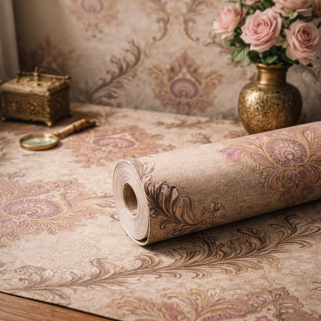 Vintage Effect Wallpaper - Budget Interiors