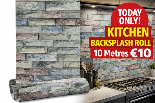 Brick 3D Effect Self-Adhesive Kitchen Backsplash Makeover
