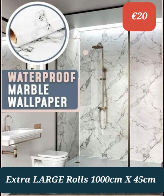 Shower Marble Vinyl Stick on Roll