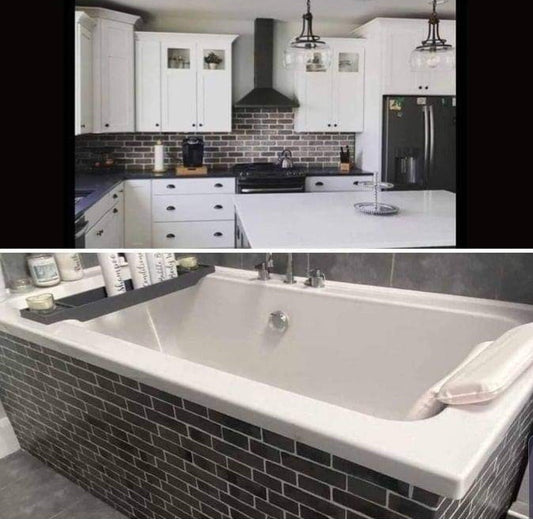 Grey Tile , Suitable For Kitchens & Bathrooms