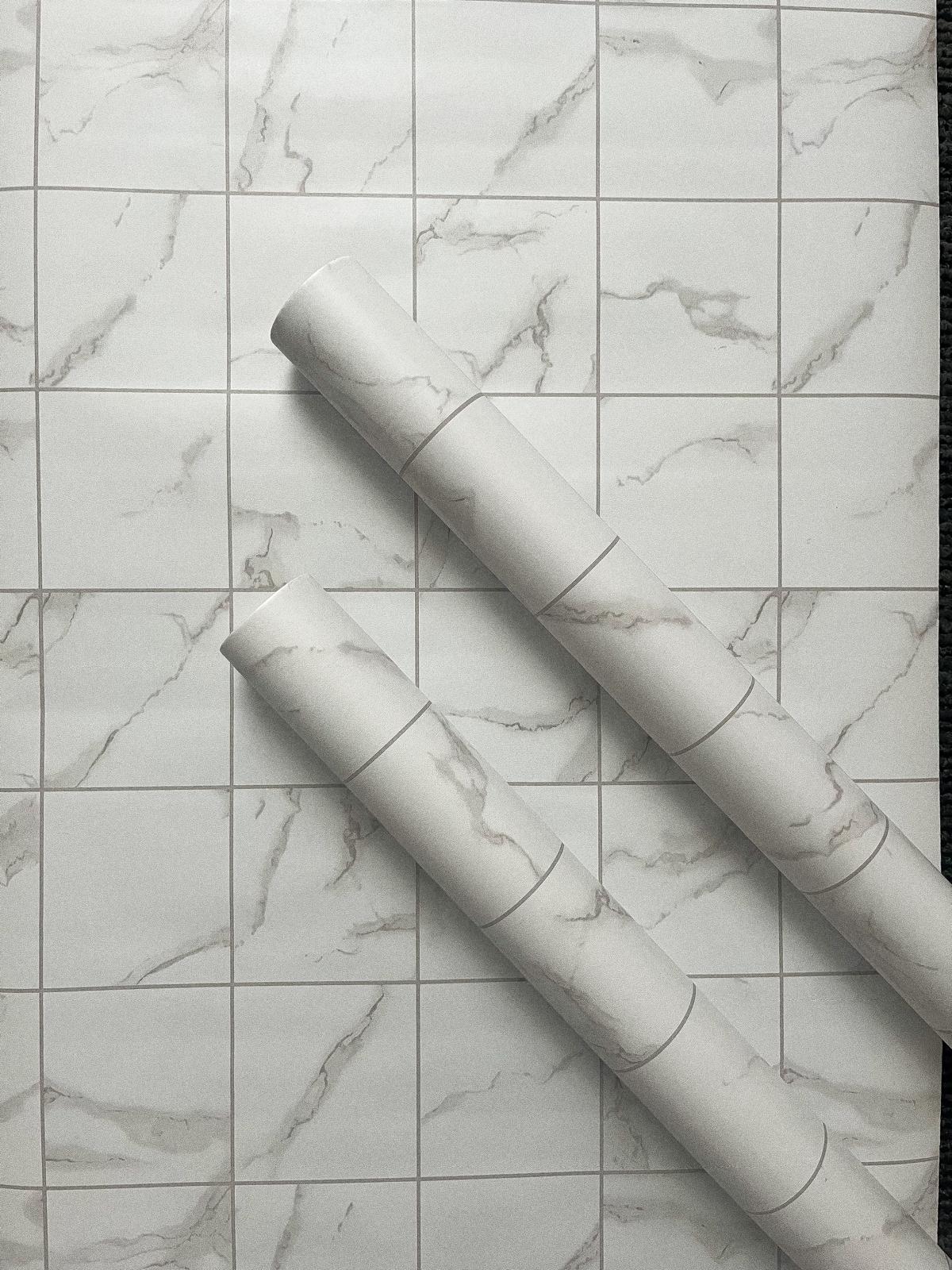 White / Grey Marble Tile