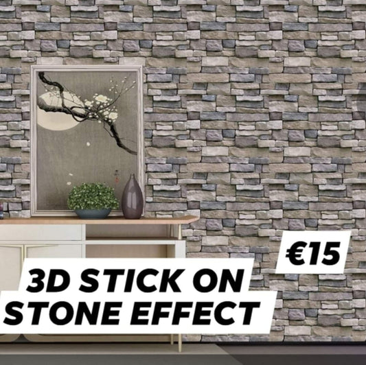3D Brick effect Wallpaper Stick on Roll