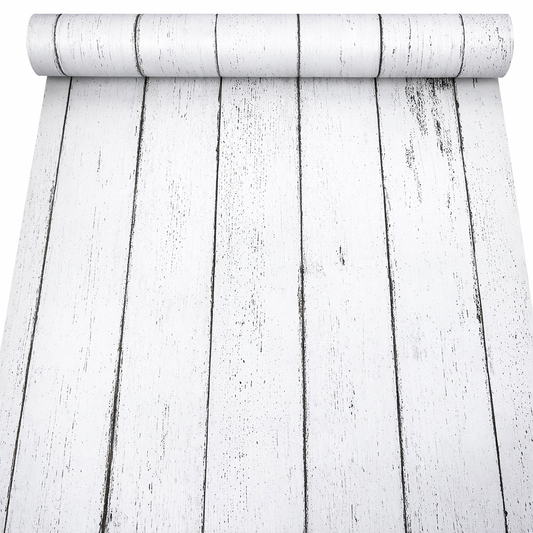 Budget Interiors white wood finish showcasing a smooth, modern texture in natural light.