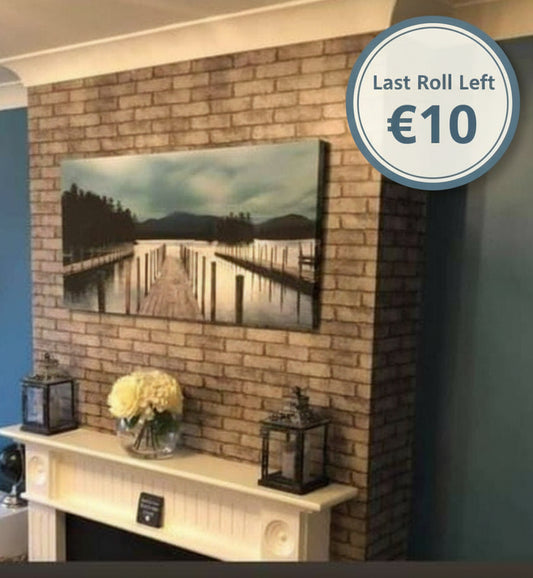 Grey Brick Wallpaper 1 Roll Available