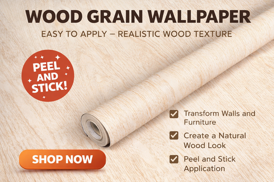 Natural Oak Self-Adhesive Roll wood feel to touch