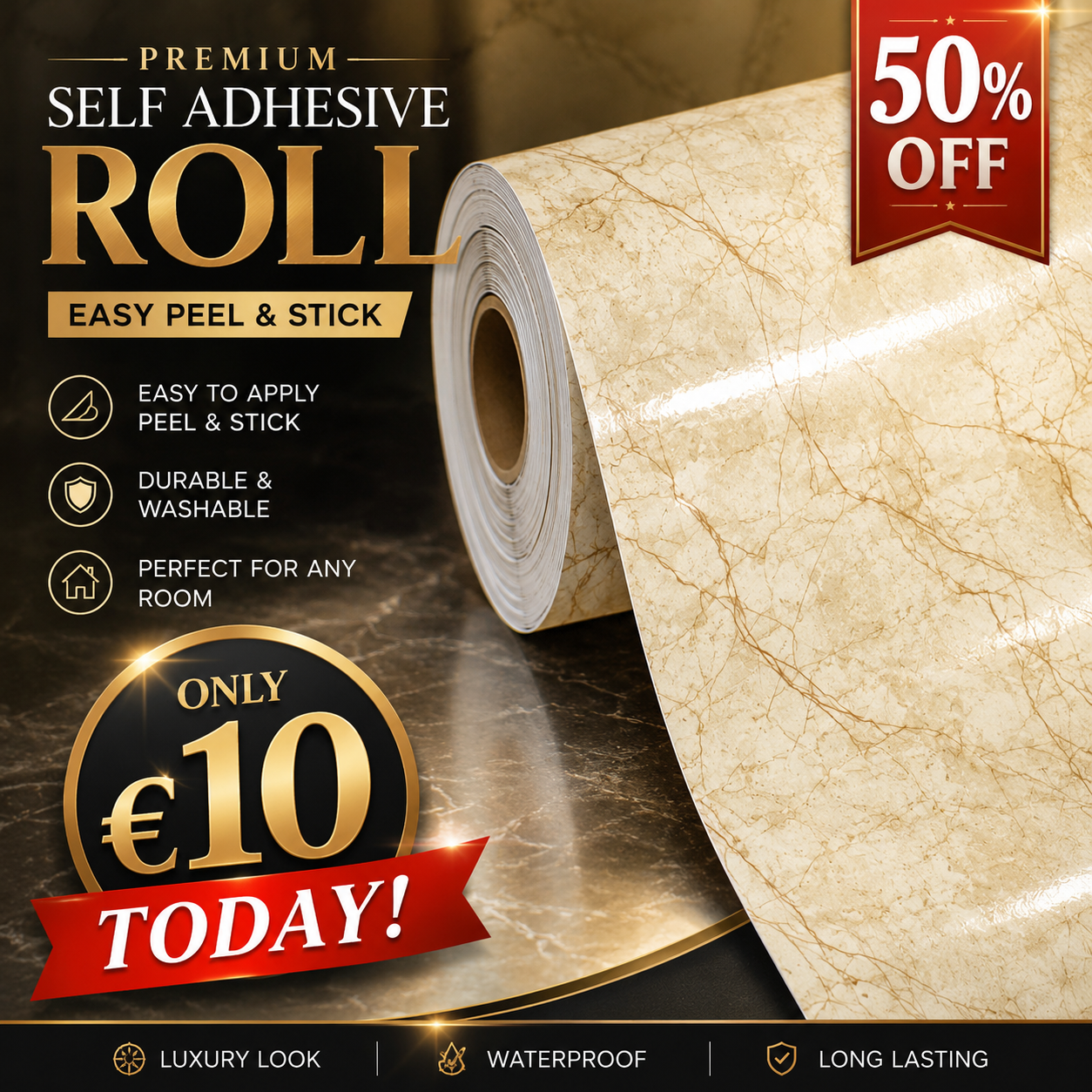 Beige marble Gloss