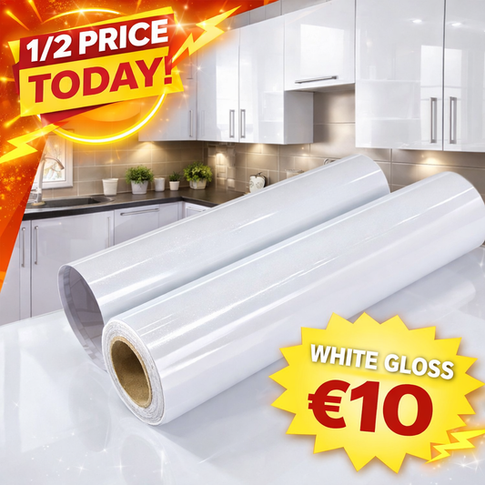 White Gloss 60cm x 500cm