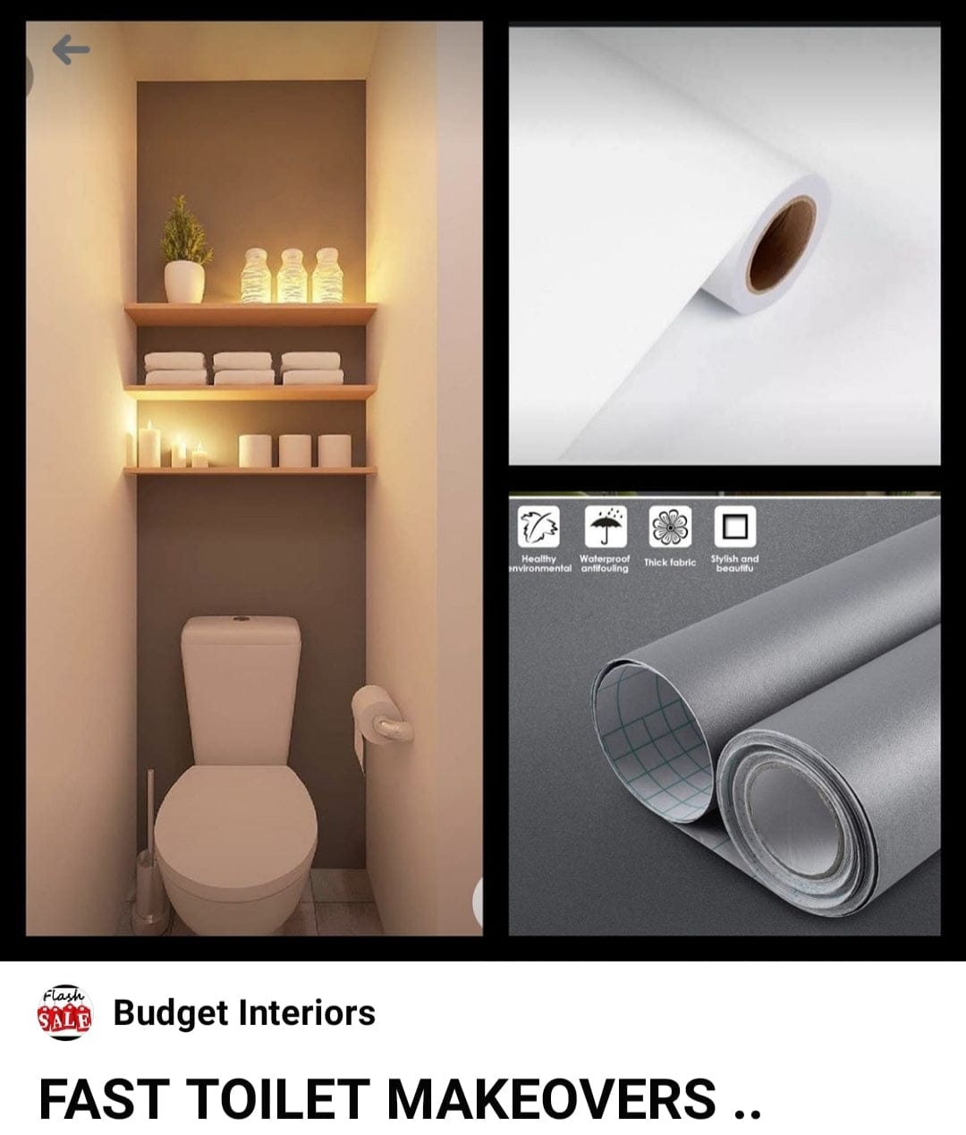 White & Grey Rolls  1000cm EACH