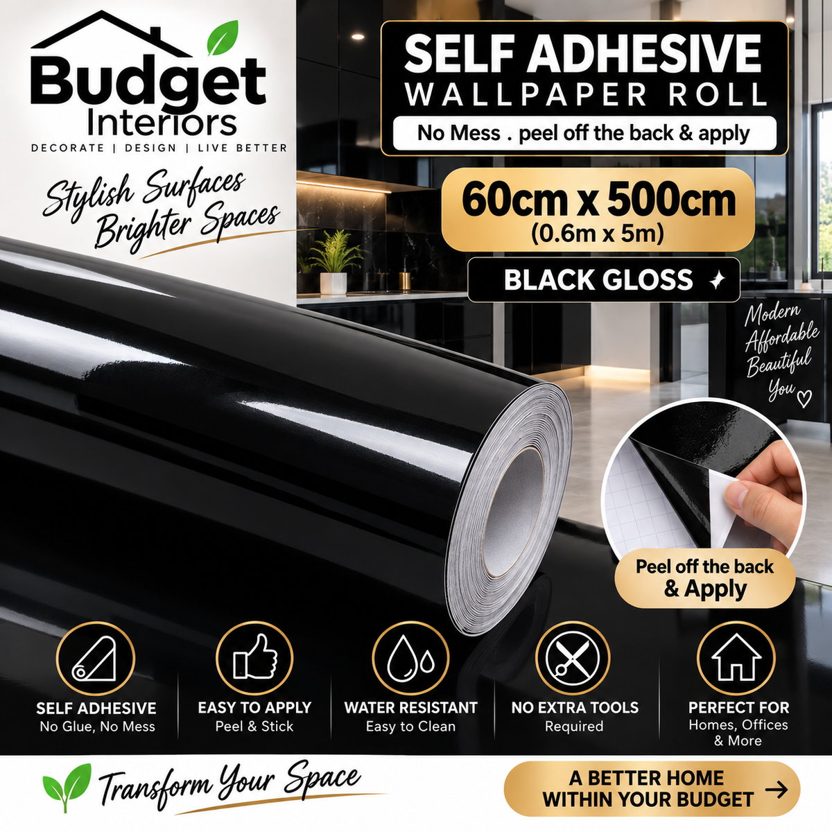 Black Gloss LUXURIOUS Roll