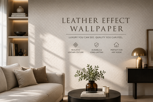 Leather Effect Wallpaper