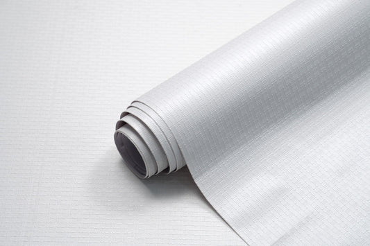 White 3D Print Embossed Self Adhesive Roll