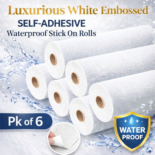 6 Rolls THICKER  Embossed Rolls - Budget Interiors