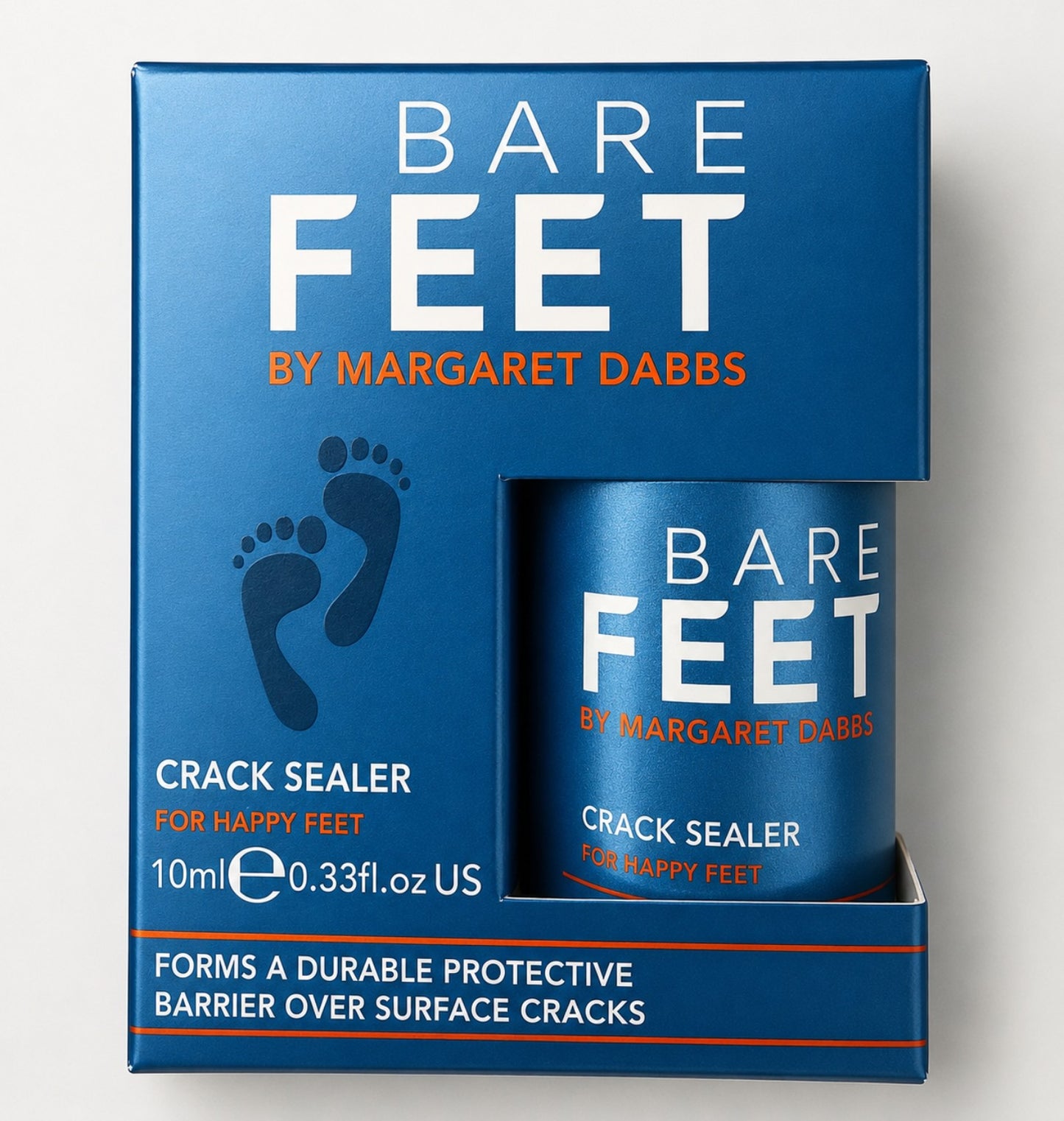 Bare Feet Oil by Budget Interiors, shown in a clear bottle with a dropper, ideal for soothing foot care and moisturizing.