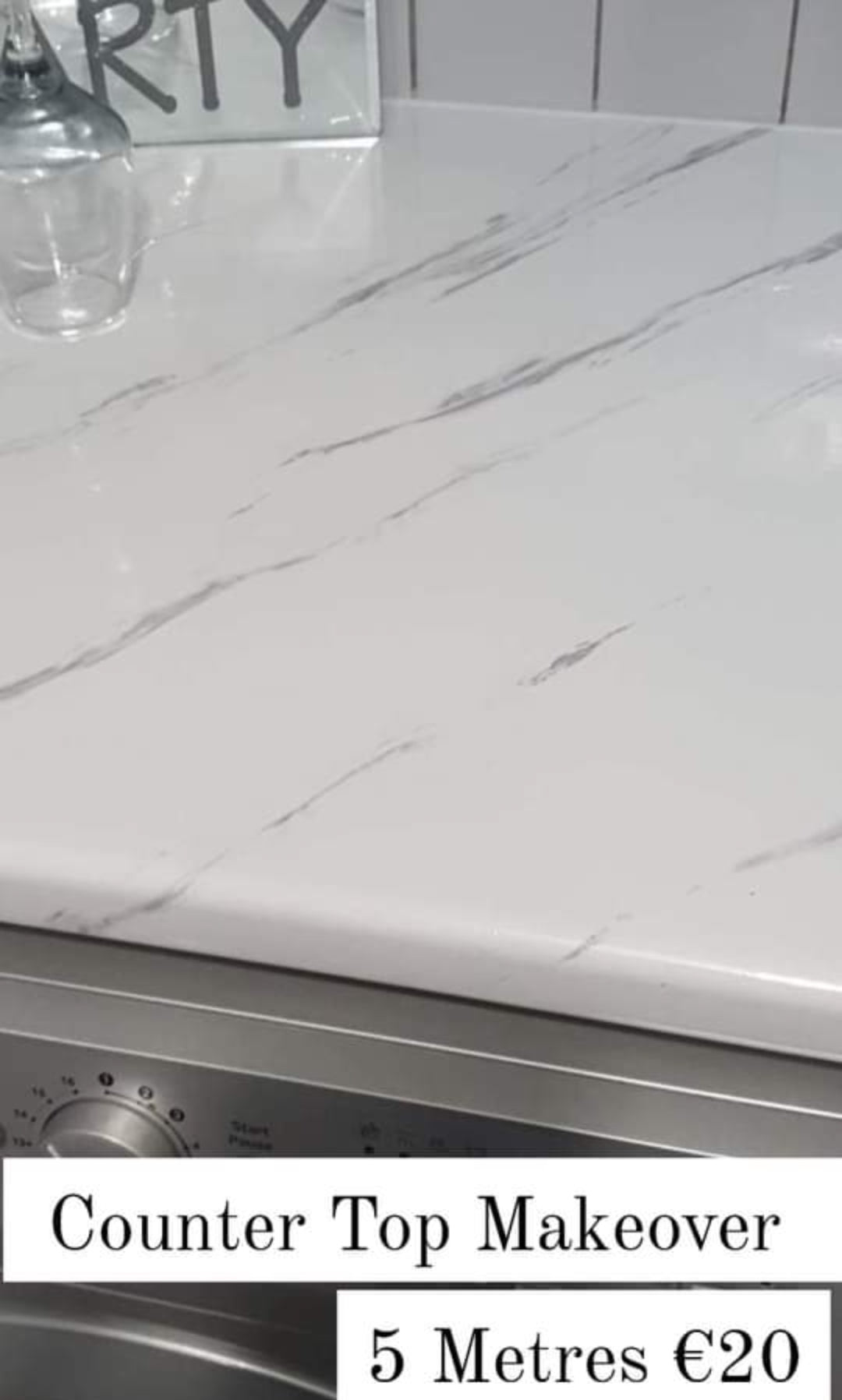 Heavy Marble Gloss CounterTop Stick On Roll