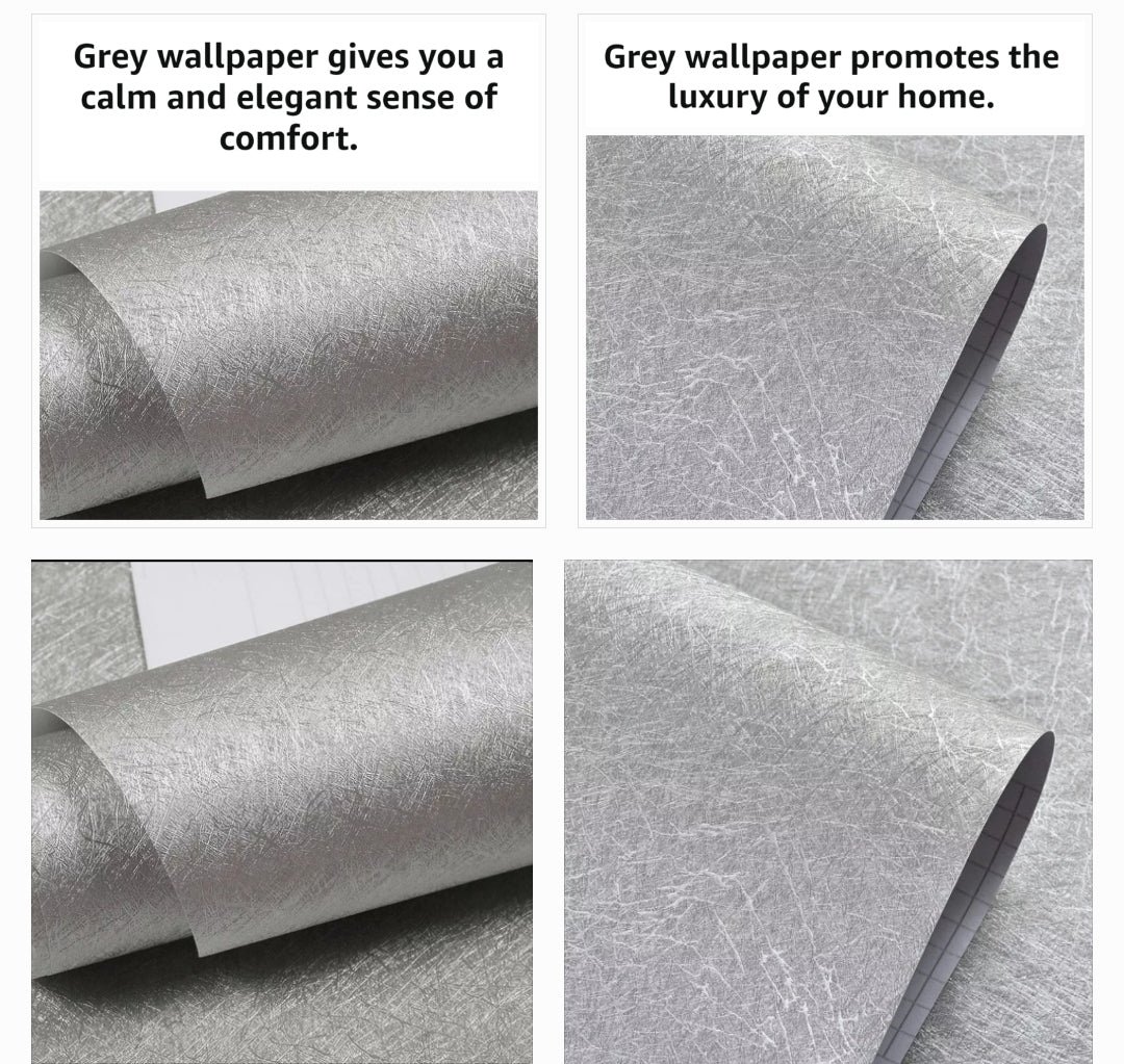 📢Grey Luxurious Range Stick on Embossed Roll