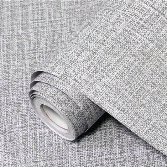 Grey Linen Wallpaper